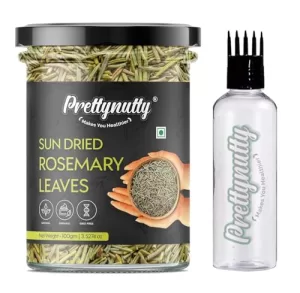 Prettynutty 100% Natural Rosemary Dried Leaves (100G) – Premium Culinary Herb For Cooking, Tea, Hair Growth & Antioxidant Benefits