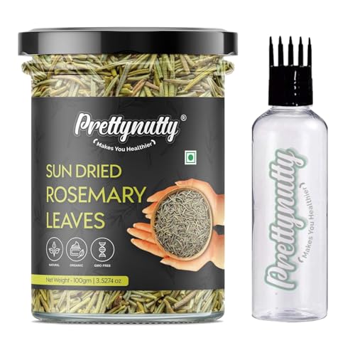 Prettynutty 100% Natural Rosemary Dried Leaves (100G) – Premium Culinary Herb For Cooking, Tea, Hair Growth & Antioxidant Benefits