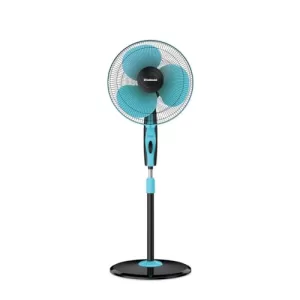 Goldmedal Dyno 400 Mm Pedestal Fan For Home And Office | Silent Operation | Jerk Free Oscillation | High Rpm | High Air Delivery | 2 Years Warranty (Turquoise Black)