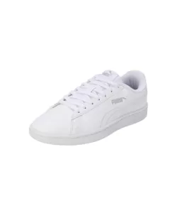 Puma Unisex-Adult Smashic White-Matte Silver Sneaker – 10Uk (39437102)