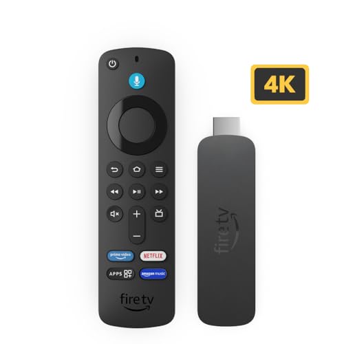 Amazon Fire Tv Stick 4K | Alexa Voice Search, Cinematic 4K Streaming With Hdr10+, Wi-Fi 6, Dolby Vision/Atmos (Newest Model)
