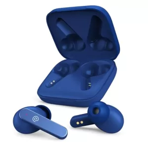 Ptron Bassbuds Gomax In-Ear Tws Earbuds, Hd Mic & Trutalk Ai-Enc Calls, 36H Playtime, 13Mm Drivers, Bluetooth 5.3 Wireless Headphones, Voice Assist, Type-C Fast Charging & Ipx5 Water Resistant (Blue)