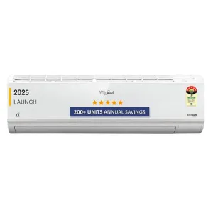 Whirlpool 1.5 Ton 5 Star, Magicool Inverter Split AC (MAGICOOL 15T 5S INV CNV S5K2PP1, Copper, Convertible 4-in-1 Cooling Mode, HD Filter White)