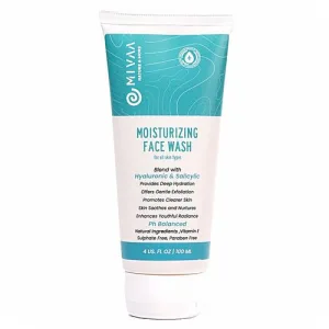Mivaa Salicylic Acid Face Wash with Niacinamide & Hyaluronic Acid | Triple Action: Fights Acne, Controls Oil, Hydrates Skin | Gel Cleanser for Oily, Acne-Prone Skin | Men & Women | 100ml