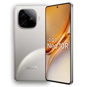 iQOO Neo 10R 5G (Moonknight Titanium, 8GB RAM, 256GB Storage) | Snapdragon 8s Gen 3 Processor | India’s Slimmest 6400mAh Battery Smartphone | Segment’s Most Stable 90FPS for 5 Hours