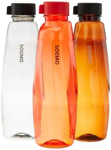 Amazon Brand – Solimo Water Bottles | Set of 3 | 1 L | Break Proof | Freezer Safe | BPA Free | Leak Proof | Polypropylene | Zeta, Multicolor