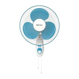 Bajaj Frore Neo 400 MM Wall Mount Fan | Wall Fan For Kitchen & Home | Smooth Oscillation | 100% Copper Motor | High Air Delivery | 3-Speed Control | Rust Free | 2-Yrs Warranty 【Blue】