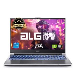 Acer SmartChoice ALG, 13th Gen Intel Core i5-13420H, NVIDIA GeForce RTX 3050-6GB DDR6, 16GB RAM, 512GB SSD, FHD 15.6″/39.62 cm, 144Hz, Windows 11 Home, Steel Gray, 1.99 KG, AL15G-53,Gaming Laptop