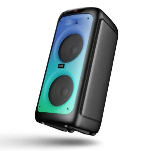 boAt Partypal 390 Bluetooth Speaker w/ 160 W Signature Sound, Karaoke with 2 Microphone Input Ports, Up to 6 hrs Playtime, EQ Modes, TWS Mode, Bluetooth v5.3, AUX Port, & USB Type-C Port(Space Black)