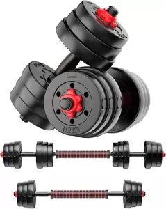 Adrenex Convertible Dumbbells Kit 8 Kg For Home Gym Adjustable Dumbbell(8 Kg)