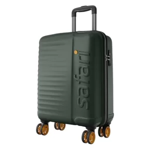 Safari Insignia 8 Wheels 55Cm Cabin Size Trolley Bag, Tsa Lock, Hard Case Polycarbonate, 360º Wheeling Carry-On Luggage, Travel Bag, Suitcase For Travel, Trolley Bags For Travel, Deep Forrest