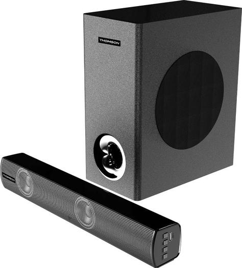 Thomson Alphabeat80, Music System, Bass Woofer, Home Theatre Speaker Bar BT v5.1 80 W Bluetooth Soundbar  (Black, 2.1 Channel)