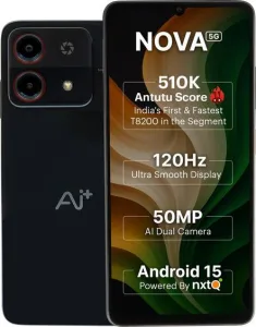 Ai+ Nova 5G (Black, 128 GB)  (6 GB RAM)