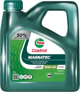 Castrol Magnatec 10W-40 API SP/CF Synthetic Technology Full-Synthetic Engine Oil  (3 L, Pack of 1)
