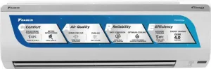Daikin 2024 Model 1.5 Ton 3 Star Split Inverter AC with PM 2.5 Filter – White (MTKL50UV16VAF/RKL50UV16VAF, Copper Condenser)