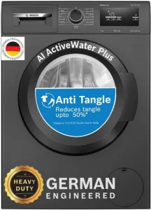 BOSCH 7 kg with Steam Fully Automatic Front Load Washing Machine with In-built Heater Black, Grey  (WAJ20069IN)
