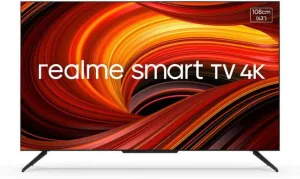 realme 108 cm (43 inch) Ultra HD (4K) LED Smart Android TV with Handsfree Voice Search and Dolby Vision & Atmos  (RMV2004)