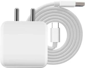 OPPO 80 W SuperVOOC 7.3 A Wall Charger for Mobile with Detachable Cable  (White, Cable Included)
