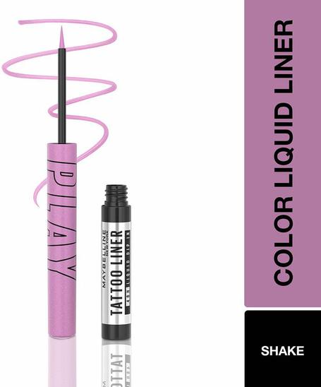 MAYBELLINE NEW YORK Tattoo Play Purple Liquid Eyeliner – Shake, 2.1ml 2.1 ml  (Shake)