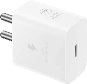 SAMSUNG Original 25W, Type C Power Adaptor compatible for all Samsung Devices (Super Fast Charge 3.0)  (White)