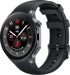 OnePlus Watch 2 with Wear OS 4, Snapdragon W5 Chipset & Up to 100 hours battery Smartwatch  (Black Steel Strap, Free Size)