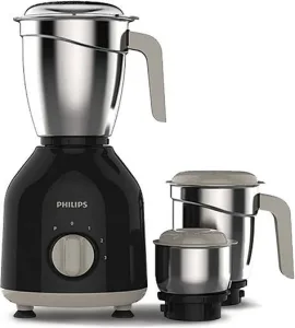 PHILIPS by Phlips Daily Collection 750 W Mixer Grinder  (HL7756/01 | 3 Jars | Black)