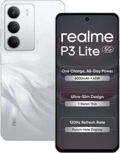 realme P3 Lite 5G Charger in the Box (Lily White, 128 GB)  (6 GB RAM)