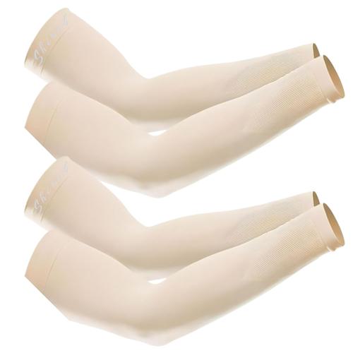 Shirsh UV Protection Cooling Men and Women Arm Sleeves Compression Sun Sleeves for Men Women Youth, Sports, Cricket, Hand Gloves for men and women, Tattoo Cover-Up, UPF 50-2 Pair (Black & White)