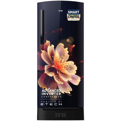IFB Smart Choice 197L 5 Star Direct-Cool Single Door Refrigerator with Advanced Inverter Compressor (IFBDC-2235DBMED,Mystic Bloosom Blue) Extraordinary Storage with Humidity Controller
