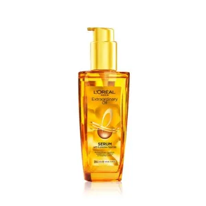 L’Oreal Paris Extraordinary Oil Hair Serum Powered by Floral Oils for All Hair Types, Volume- 100 ml, Makes hair frizz-free, stronger, shiny and provides UV and Heat Protection, Lightweight Formula