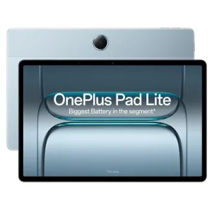 OnePlus Pad Lite with Biggest Battery in Segment 9340 mAh, Massive 11″ (27.94 cm) Display with 500 nits Brightness & 11 Hours of Video Playback, 8GB RAM 128GB Storage, Wi-Fi + 4G, Aero Blue