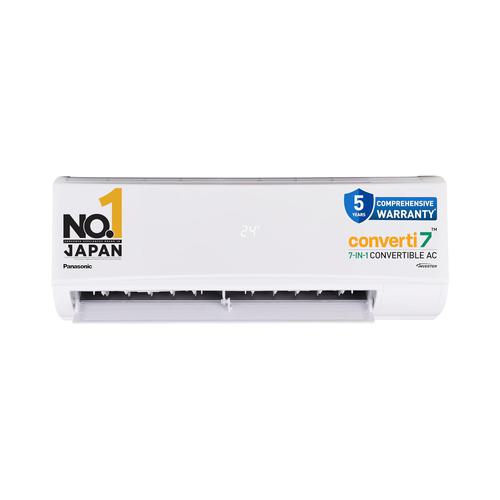 Panasonic 1.4 Ton 3 Star Inverter Split AC (Powerful Mode, Copper Condenser, 7in1 Convertible, 2-Way, PM 0.1 Filter, CS/CU-SU17AKY3T, White)