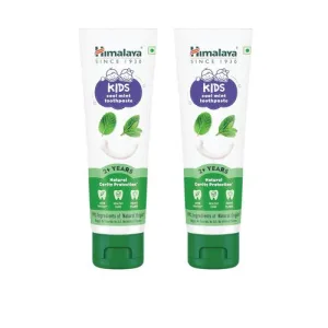 Himalaya Kids Cool Mint Toothpaste, 80g x Pack of 2 | Natural solution for germ and cavity protection | 99% Natural Origin Ingredients