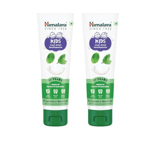 Himalaya Kids Cool Mint Toothpaste, 80g x Pack of 2 | Natural solution for germ and cavity protection | 99% Natural Origin Ingredients