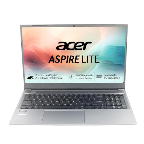Acer Aspire Lite, AMD Ryzen 7-7730U, 16 GB RAM, 512 GB SSD, Full HD IPS,15.6″/39.62 cm, Windows 11 Home, MS Office, Steel Gray, 1.59 KG, AL15-41, Thin and Light Laptop