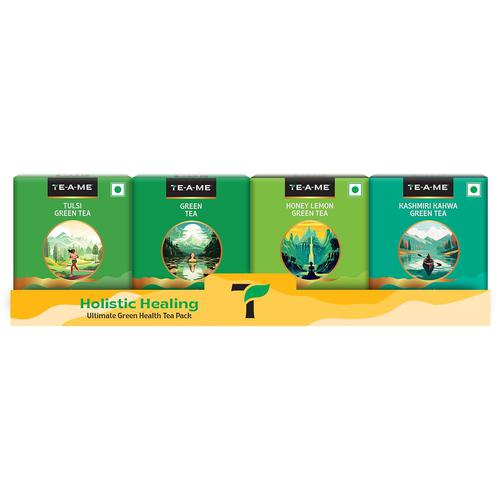 TE-A-ME Assorted Green Tea Bags – 40 pcs | Green Assorted Tea Bags | Greentea Sampler | Diwali Gift