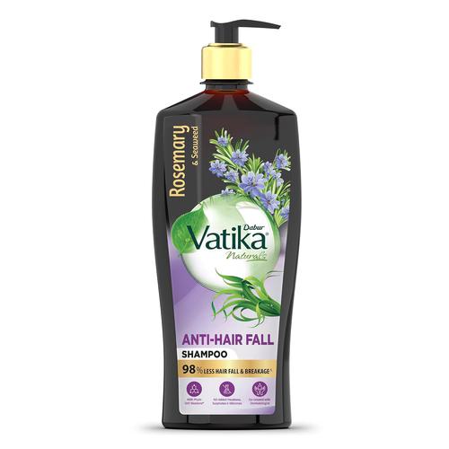 DABUR Vatika Rosemary & Seaweed Anti-Hairfall Shampoo – 640Ml|Reduces Hair Fall|Stimulates Hair Growth And Thickness|Co-Created With Dermatologist|No Sulphates, Silicones & Parabens|Animal Test Free