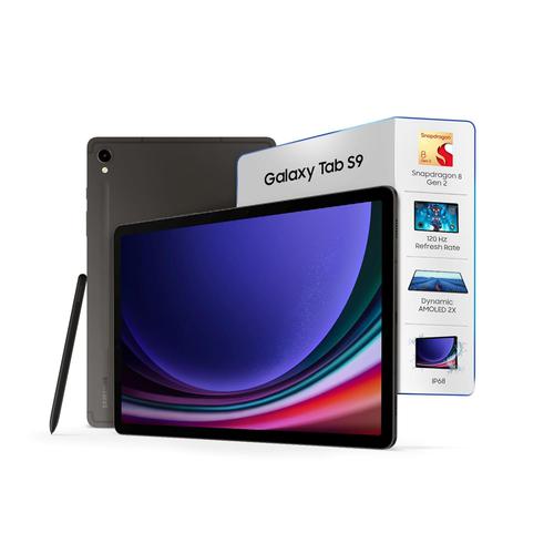 Samsung Galaxy Tab S9, S Pen in-Box, 27.81 cm (11 inch) Dynamic AMOLED 2X Display, RAM 8 GB, ROM 128 GB Expandable, Wi-Fi Tablet, Gray