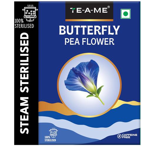 TE-A-ME Butterfly Pea Flower Tea | Blue Colored Tea | 50gm (50+ Cups) | SUPER ANTIOXIDANT | Caffeine Free || Aparajita – Shankhpushpi || Flower Based – Herbal | Diwali Gift