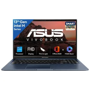 ASUS Vivobook 15, Smartchoice,Intel Core i5 13th Gen 13420H,16GB RAM, 512GB SSD, FHD 15.6″,Windows 11, Office Home 2024, Quiet Blue, 1.70 kg, X1502VA-BQ836WS,Intel UHD iGPU, M365 Basic (1Year)* Laptop