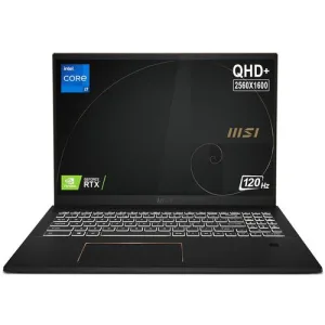 MSI Summit E16 Flip, Intel i7-1195G7, 16″ QHD+ IPS-Level 120Hz Panel Laptop (16GB/1TB NVMe SSD/Windows 10 Home/Nvidia RTX3050 4GB Graphics/Ink Black/2Kg), A11UCT-085IN