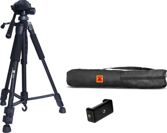 KODAK T210 150cm Three Way Pan Movement Tripod  (Black, Supports Up to 3500 g)