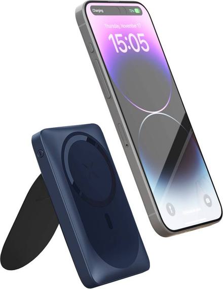 URBN 10000 mAh 20 W Wired & Wireless With MagSafe Power Bank  (Blue, Lithium Polymer, for Mobile)