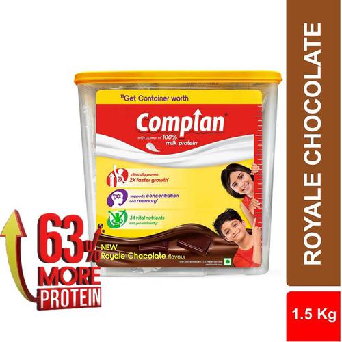 COMPLAN Nutrition Drink Powder for Children, Royale Chocolate Flavour, Jar  (1.5 kg)