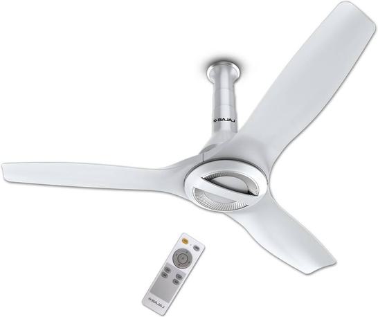 BAJAJ Arioso Luxe 1200mm White & Silver CF with 2 Year Warranty 1200 mm Ceiling Fan  (5 Star | White & Silver | Pack of 1)