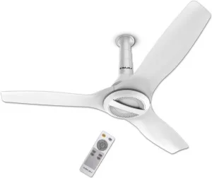 BAJAJ Arioso Luxe with 2 Year Warranty 1200 mm Ceiling Fan  (5 Star | All White | Pack of 1)