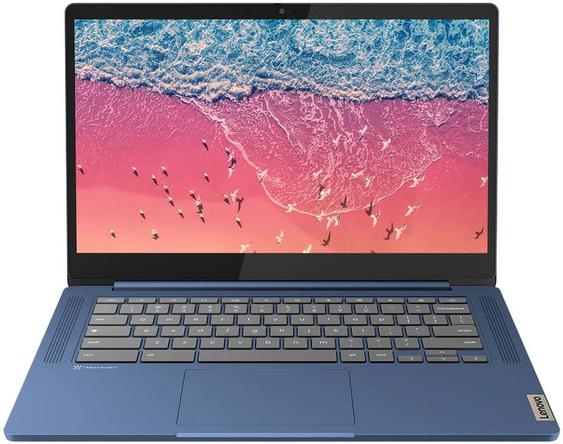 Lenovo Chromebook MediaTek Kompanio 520 – (4 GB/128 GB EMMC Storage/Chrome OS) 14M868 Chromebook  (14 Inch, Abyss Blue, 1.3 Kg)